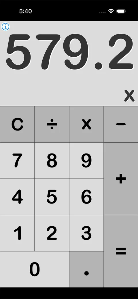 The calculator with the plain light skin